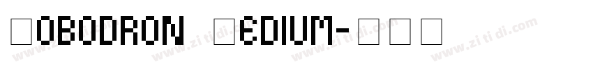 Robodron Medium字体转换